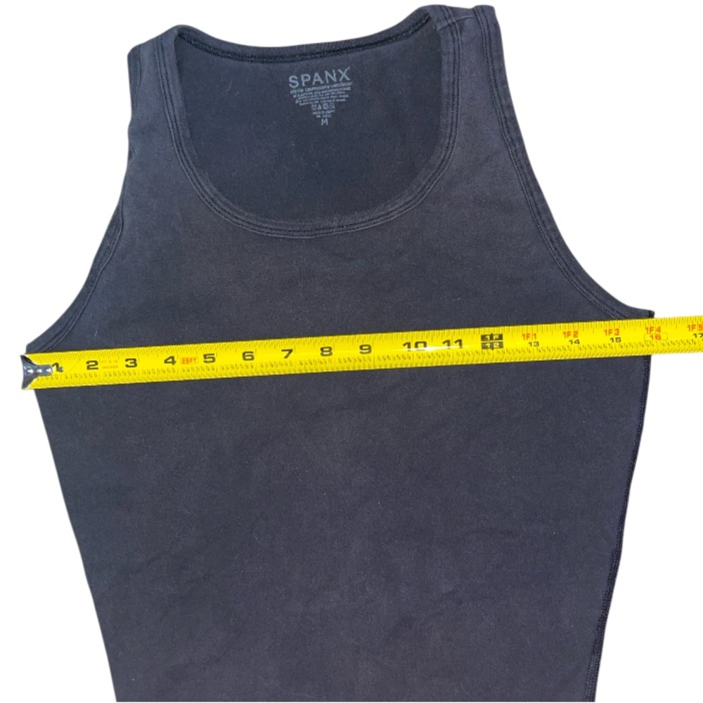 Spanx Cotton Compression Undershirt Washed Black … - image 6